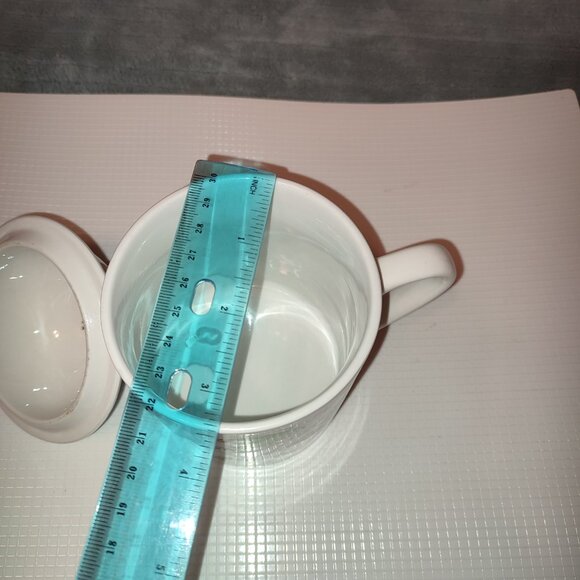 Santa Christmas Mug with Lid Tea Coffee Chocolate Candy MSI Vintage Ceramic - Picture 6 of 11